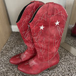 Red Cowboy Boots Size 10 Photo 0