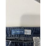 Liz Claiborne  Woman’s Jeans Trouser Fit Size 12 Blue Denim 100% Cotton Wide Leg Photo 4