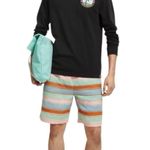 Scotch & Soda  Striped Linen‎ Blend Bermuda Shorts Pastels Drawstring Medium $198 Photo 0
