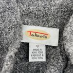 Talbots Soft, Oversized Mock Turtleneck  Wool Blend Cableknit Sweater Photo 5