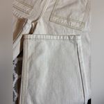 BLANK NYC  Cream High-Waisted Jeans gold thread NWT large back pockets cotton Photo 11