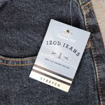 IZOD  Jeans Womens 24W 32" Inseam Stretch Bootcut Straight Leg Zip Fly Dark Wash Photo 4