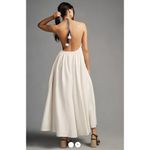 Anthropologie Farm Rio Embroidered Halter Maxi Dress Tassel Ties Photo 8