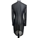 My Michelle Vtg 90s  Black Sheer Duster Medium Witchy Whimsigoth Fairy Goth Photo 2