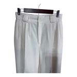 Christy Girl High Waist Pleated Tapered Pants Ivory 80s Vintage USA Women's 12 White Photo 5