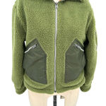 Alpha Industries  Cropped Sherpa Utility Jacket Bomber‎ Olive Green Size XS Photo 3