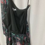 Derek Lam Black Floral One Shoulder Mini Dress Sz.36(US XS) Photo 11