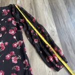 White House | Black Market WHBM Women's Tunic Dress Blouse Size 8 Whimsigoth Witchy Vamp Punk Rock Roses Photo 5