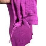 Soft Surroundings NWT  Women’s Large L Purple Button Front Tunic Shirt Cotton Photo 4