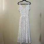 Molly Bracken  Polka Dot Open Back Maxi Dress Size Medium Photo 3