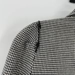 ZARA  Black White Houndstooth Mini Shirt Dress Photo 5