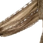 Gimmicks by BKE Gimmicks Taupe Oversized Sweater size large Taupe Eyelet Sleeves Photo 5