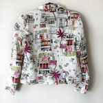 Coldwater Creek  100% Linen Graphic Print European CityScape Shacket Size Small Photo 1