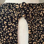 Popsugar  Mock Neck Mini Dress Leopard Animal Print Cuffed Flutter Sleeves Size M Photo 6