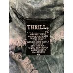 Thrill Jeans Shirt Dress Womens 1X Blue Denim Sleeveless Distressed Hi Low Mesh Photo 8
