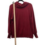 Chico's  Cashmere Sweater Large Or 2 Burgundy‎ Cowl Neck Photo 13