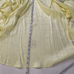 NWT Krisa Puff Sleeve Wrap Top Daisy Yellow Snake Print V Neck Size Medium Photo 8