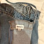 superdown Revolve Denim Ruffle Top Photo 1