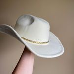 Vince Camuto White Felt Cowboy Western Hat Photo 1