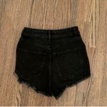ZARA Black  Denim Shorts Photo 2
