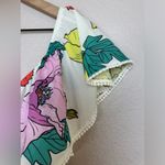 6 Shore Road  by Pooja Swim Dress Cover Ashbury Poppies Ivory Print size Large Photo 3