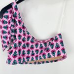 J.Crew NEW  One Shoulder Bow Bikini Top Resort Pink Bright Kell Vacation Small Photo 7