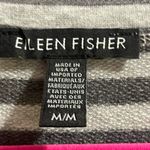 Eileen Fisher EUC Elileen Fisher Gray Knit Striped Tunic Top Dolman Sleeve Relaxed Casual Sz M Photo 8