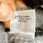 Michelle Mason Alpaca Merino Wool Sweater Size XS Gray V-Neck Side Zip Classic Photo 4