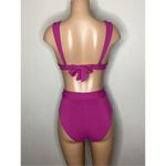 Robin Piccone New.  fuchsia high waist bikini. XS. Retails $210 Photo 3