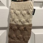 Muklucks Muk Luks Two-Tone Cable Knit Leg Warmers Photo 0