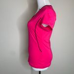 FILA Pink Black Trim Short Sleeve Workout Shirt Sz XS Photo 2