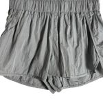 Free People FP Movement The Way Home Gray Smocked High Rise Athletic Shorts M Photo 4