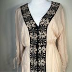 Free People Journey to the Horizon Maxi Dress 6 pink boho hippie embroidery Photo 9