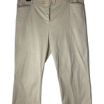 Boden Pants Women 16 Khaki‎ Tan Straight Leg Cropped Preppy Career Trousers Brown Photo 0