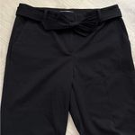 Loft NWT  Devin Tie Waist Slim Dress Pants | Black | 12 Photo 5