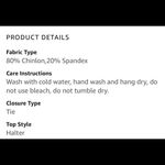 NWOT Eomenie One Piece Ruched Halter Swimsuit Size Small. Orange Photo 13