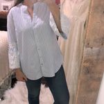 Anne Klein  harbor blue and white striped top new with tags size XLarge Photo 2