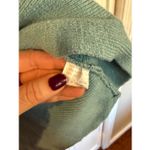 Amazon  mint green ribbed cowl neck oversized tunic sweater small Photo 3