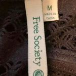 Women’s Free Society sheer mesh black tank top/cover up Size M Photo 5