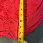 cupio  Vibrant Coral Tunic Hi-Low Dress w/Rolled Sleeves | Size Medium Photo 7