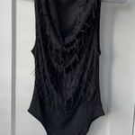 ZARA Black Fringe Bodysuit Photo 2