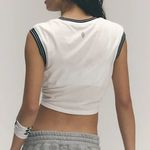 Free People #11 NWT Don't Sweat It Muscle Tank in White Photo 2