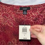 Alfani Gorgeous silk maroon sunflower 🌻 silk wrap midi skirt NWT  Photo 3