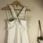 Cinq a Sept Kimora halter ruffle tiered dress in ivory 4 White Photo 4