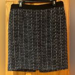 White House | Black Market White House Black Market WHBM Black & Blue Tweed Career Pencil Skirt Size 12 Photo 2