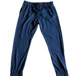 ZYIA Active Peak Ankle Jogger Pants Gold Zipper Womens Athletic XL Blue Photo 0