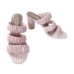 Deltan Colette Stripe Three Band Dress Sandals 7.5 NWT Photo 2