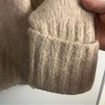 Banana Republic  alpaca linen cuffed fluffy relaxed v-neck sweater size Medium Photo 3