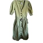 Live 4 Truth  Sage Green Button Down Safari Dress Photo 1
