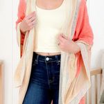 POL  Color Block Long Bell Sleeve Maxi Cardigan Photo 0